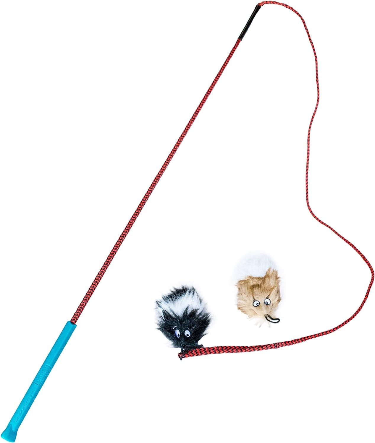 Flirt Pole Teaser Wand with Soft Toys