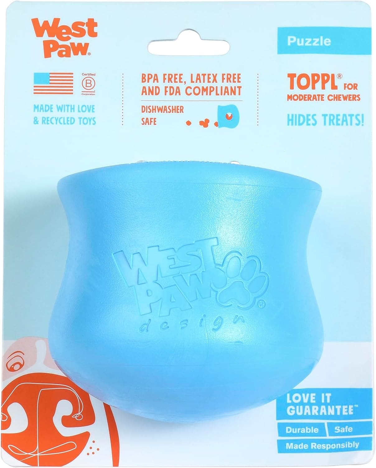 WEST PAW Toppl Tough Dog Chew Toy